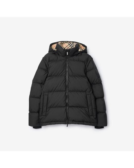 Burberry Black Detachable Sleeve Puffer Jacket for men