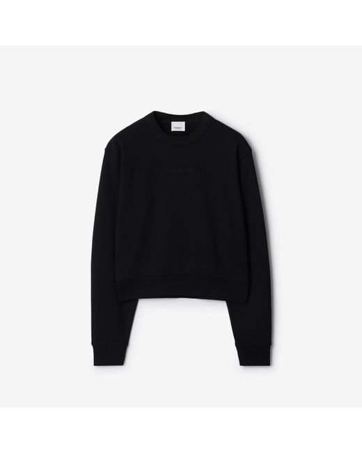 Burberry Black Cotton Sweatshirt