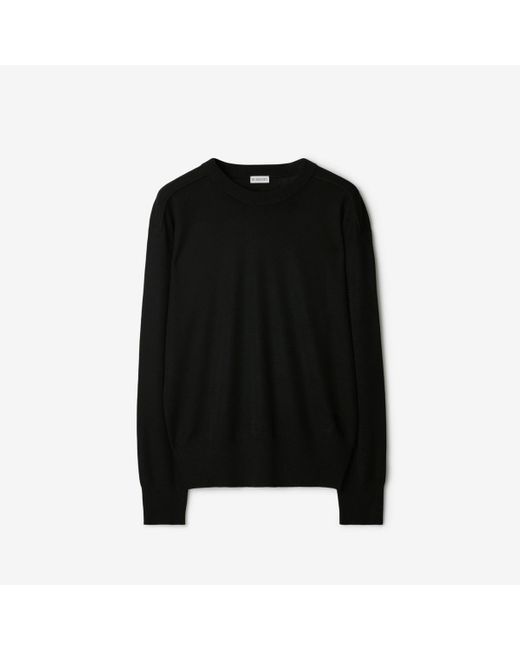 Burberry Black Wool Sweater for men