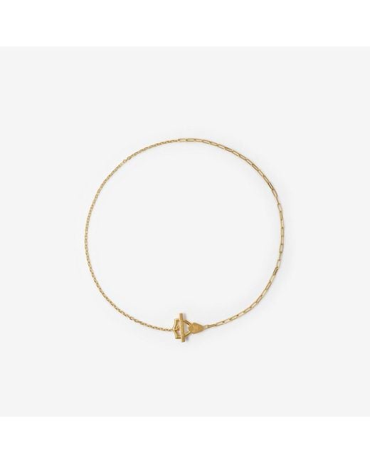 Burberry Metallic Shield Necklace