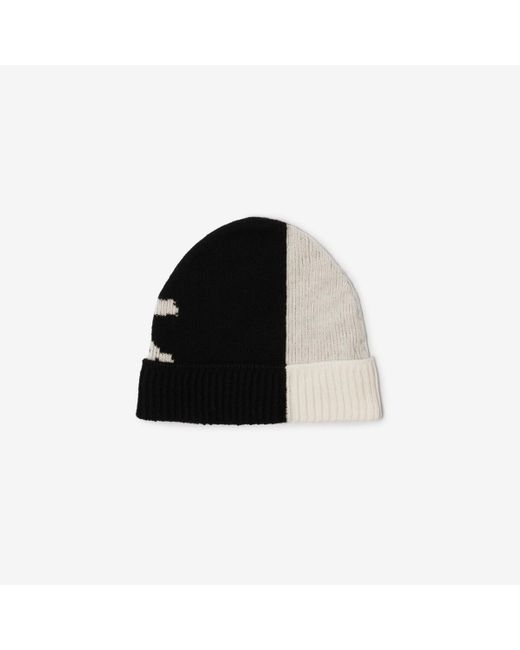 Burberry Black Ekd Cashmere Blend Beanie