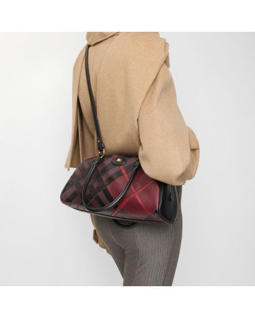 Burberry Brown Medium Highlands Bowling Bag​