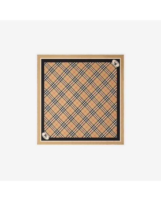 Burberry Natural Check Silk Scarf