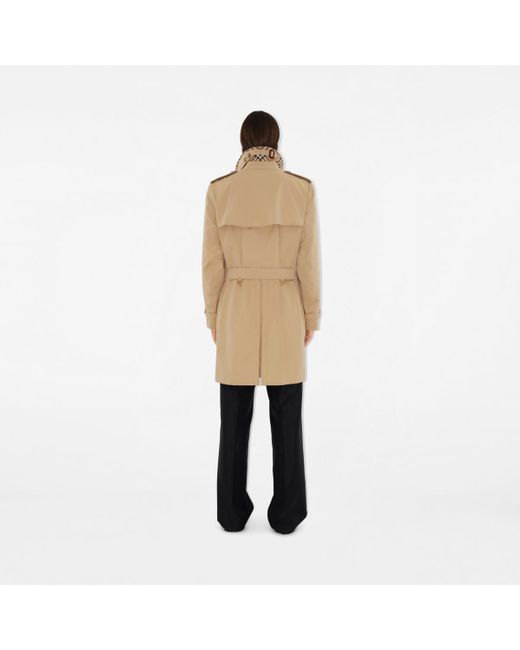 Burberry Natural Mid-length Kensington Heritage Trench Coat for men