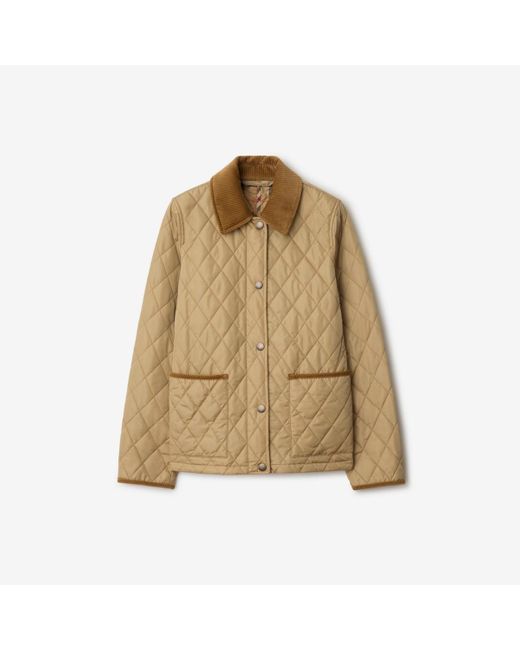 Burberry Natural Quilted Nylon Jacket