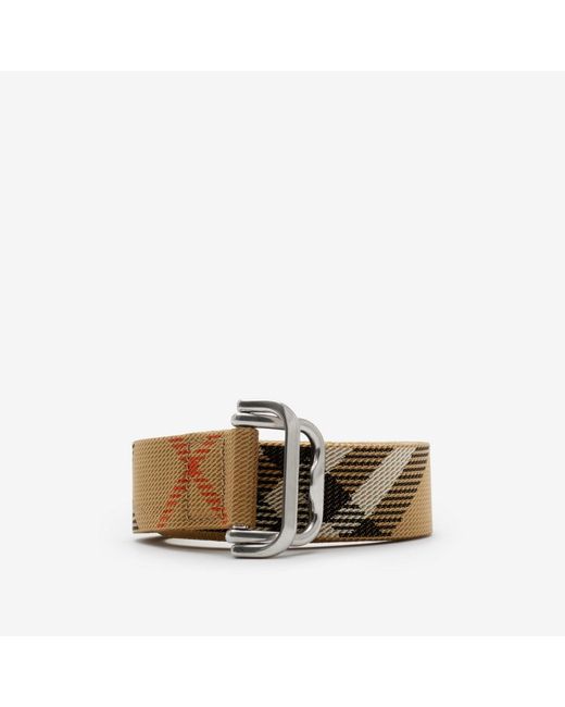 Burberry Multicolor Check Webbing Belt for men