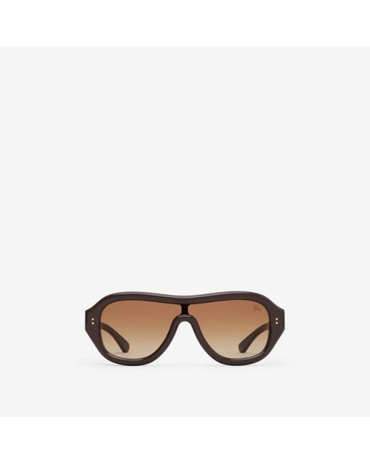 Burberry Brown Mask Sunglasses