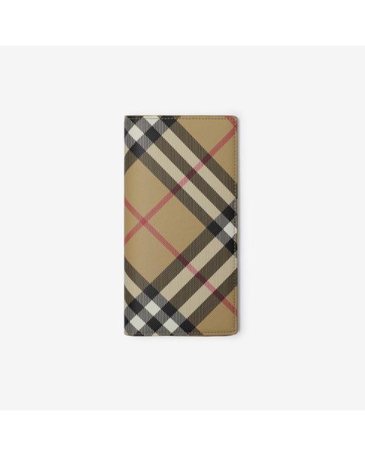 Burberry Green Check Continental Wallet for men
