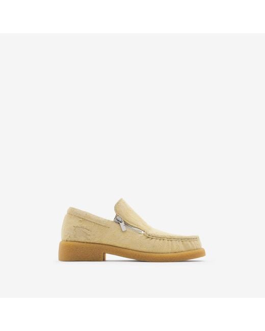 Burberry Natural Suede Chance Loafers for men