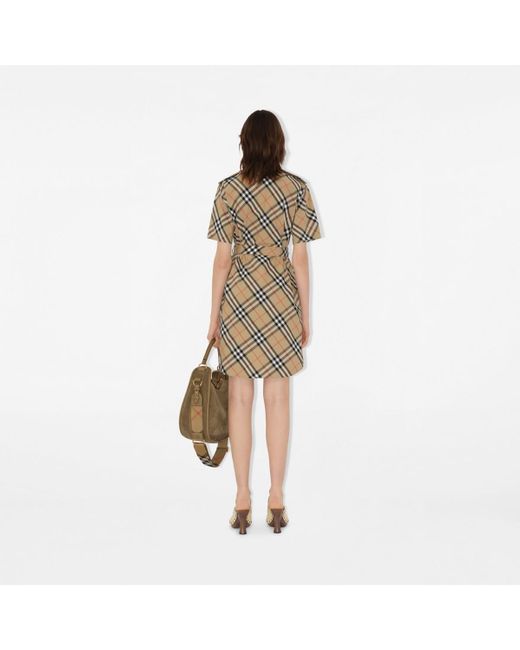 Burberry Natural Check Cotton Shirt Dress