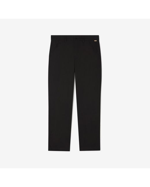 Burberry Black Cotton Twill Chinos for men