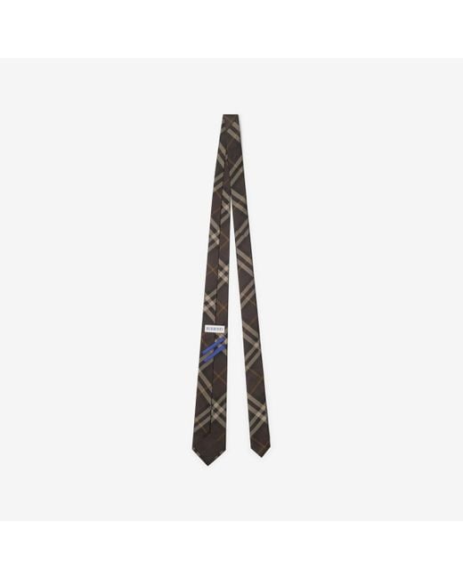Burberry Multicolor Check Silk Tie for men