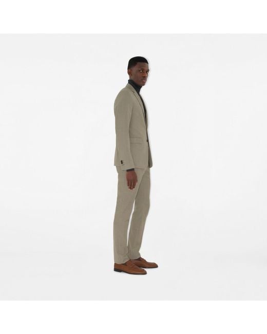Burberry Gray Wool Tailored Jacket for men
