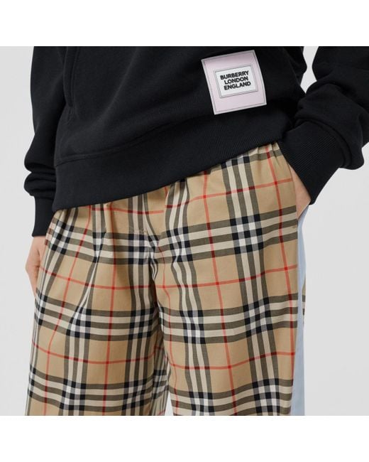 Burberry Vintage Check Side-Stripe Stretch Cotton Shorts – evaChic