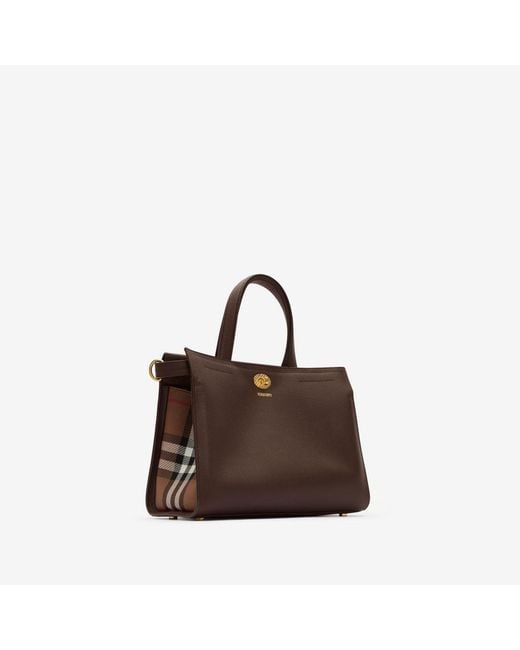 Burberry Brown Small Cotswolds Check Tote