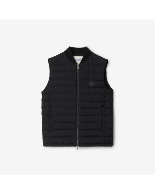 Burberry Nylon Puffer Gilet in Black für Herren