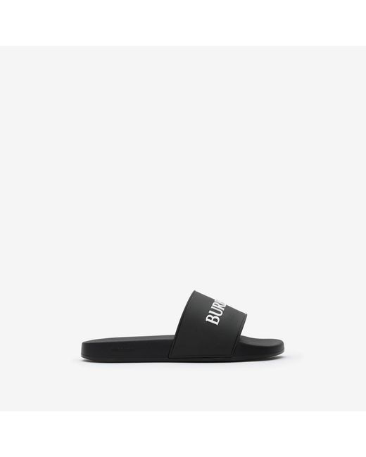 Burberry Logo Slides in Black für Herren