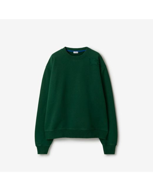 Burberry Baumwollsweatshirt in Green für Herren