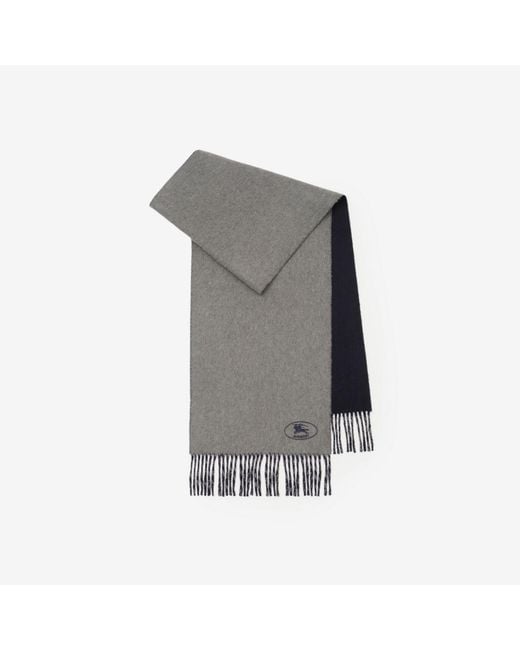 Burberry Gray Knight Cashmere Scarf