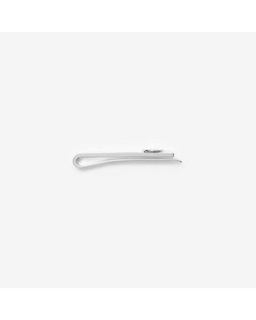 Burberry White Ekd Stamp Tie Bar for men