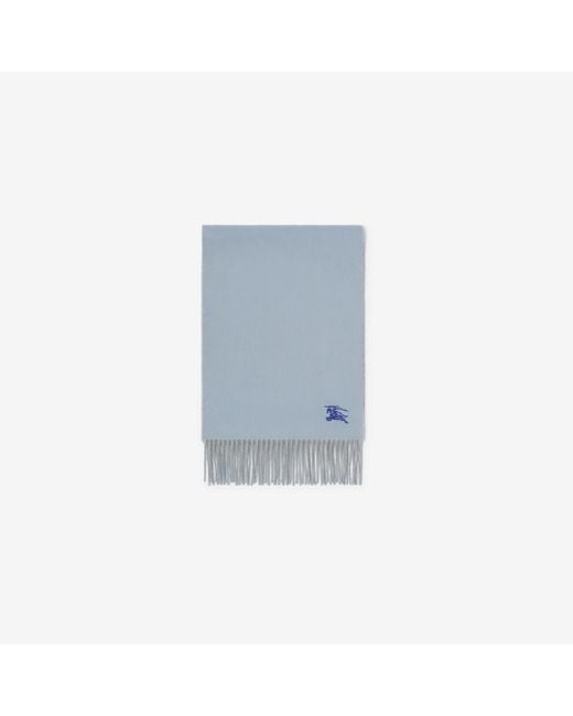 Burberry Blue Reversible Cashmere Scarf