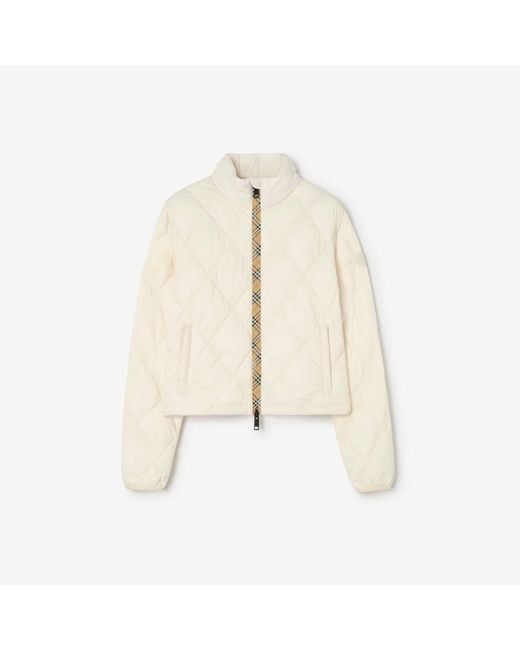 Burberry Natural Packable Quilted Nylon Bramford Jacket