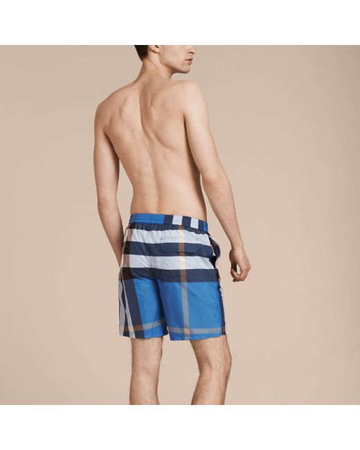 burberry swim shorts blue