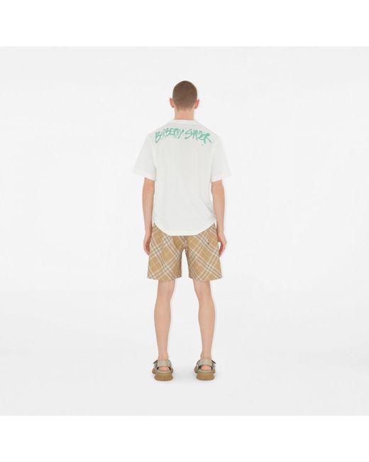 Burberry Natural Check Shorts for men