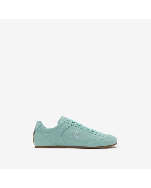 Burberry Green Leather Knight Runner Sneakers