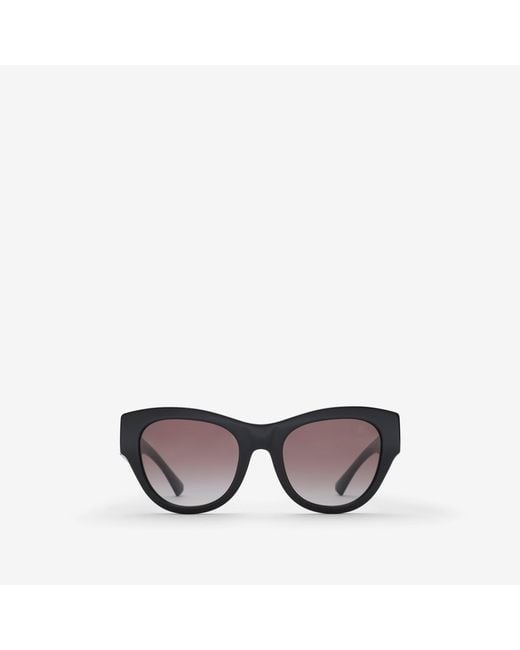 Burberry Black Ekd Round Sunglasses