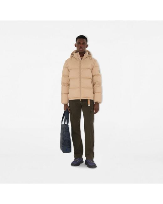 Detachable Sleeve Puffer Jacket Burberry pour homme en coloris Natural