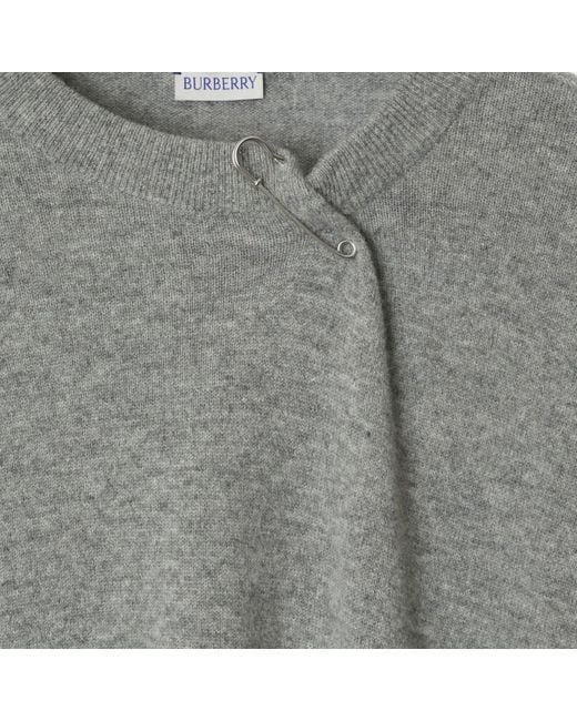 Burberry Gray Cashmere Sweater