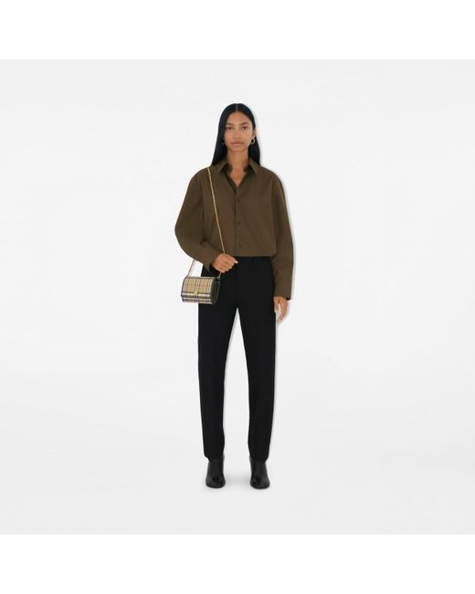 Burberry Natural Check Chain Strap Wallet