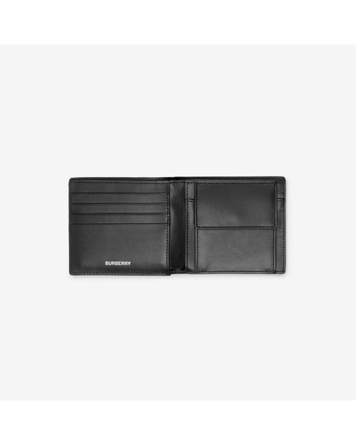 Burberry Natural Check Bifold Coin Wallet for men