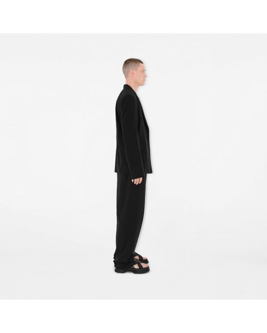 Veste de costume en coton mélangé Burberry pour homme en coloris Black