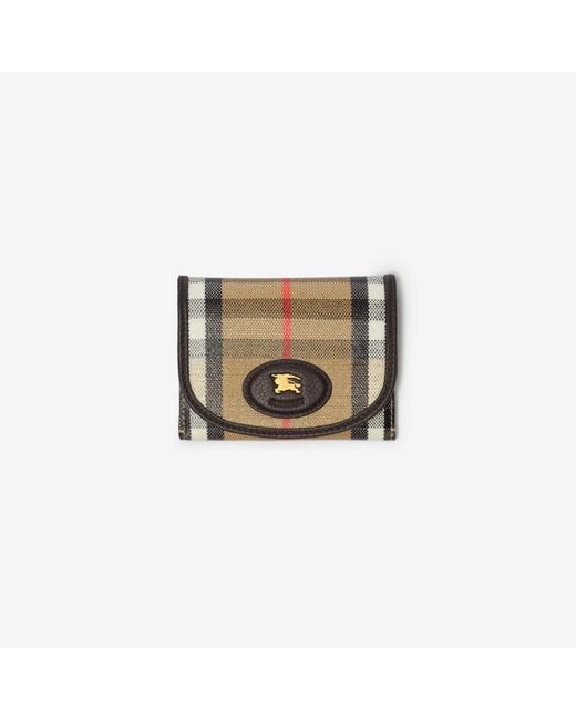 Burberry White Highlands Coin Pouch & Card Case