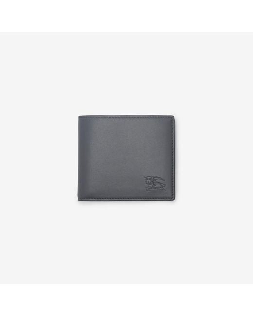 Burberry Gray Pop Check Bifold Wallet for men