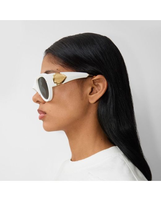 Burberry Metallic Shield Mask Sunglasses