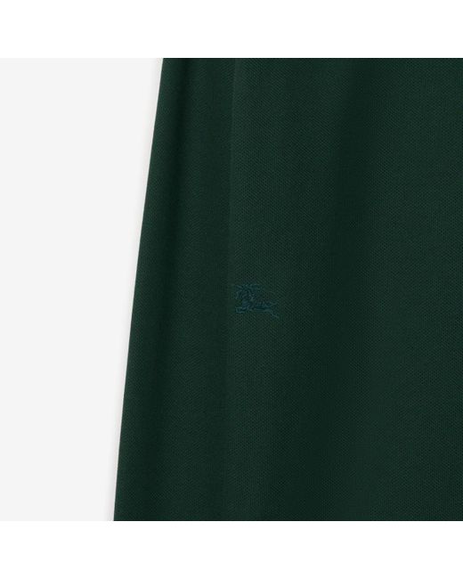 Burberry Green Long-sleeve Cotton Polo Shirt for men