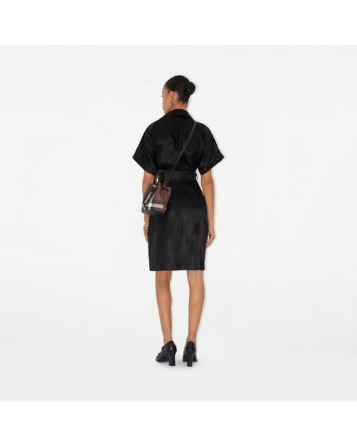 Burberry Black Mini Tb Bucket Bag