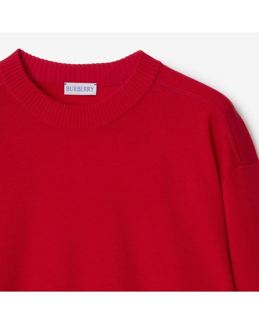 Burberry Red Wool Sweater