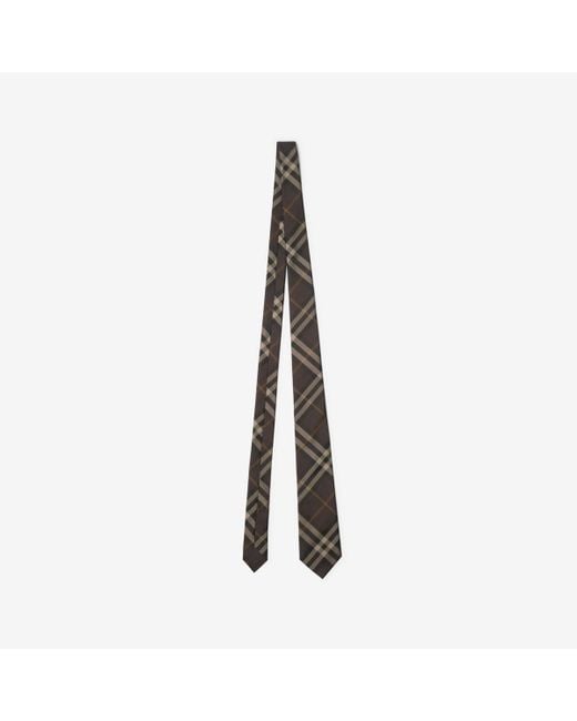 Burberry Multicolor Check Silk Tie for men