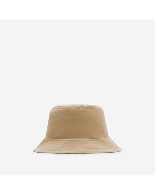 Burberry Natural Reversible Gabardine Bucket Hat for men