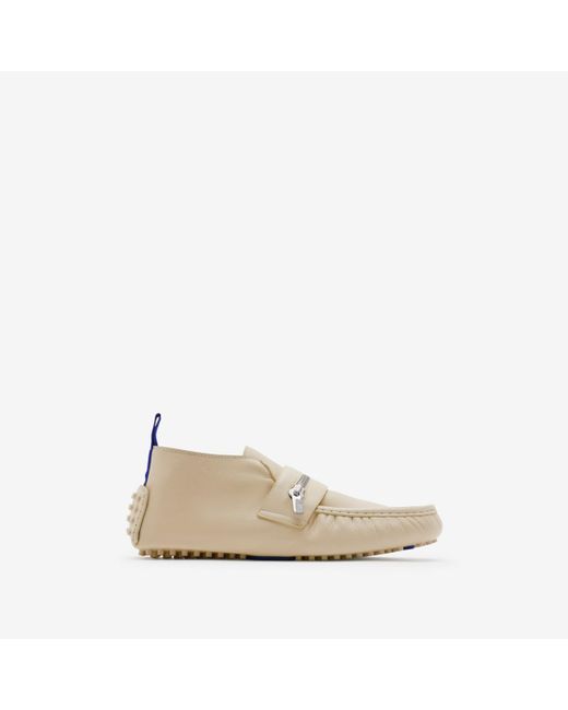 Burberry Natural Leather Motor High Loafers for men