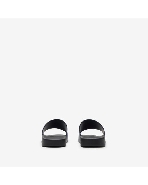 Burberry Blue Check Slides for men