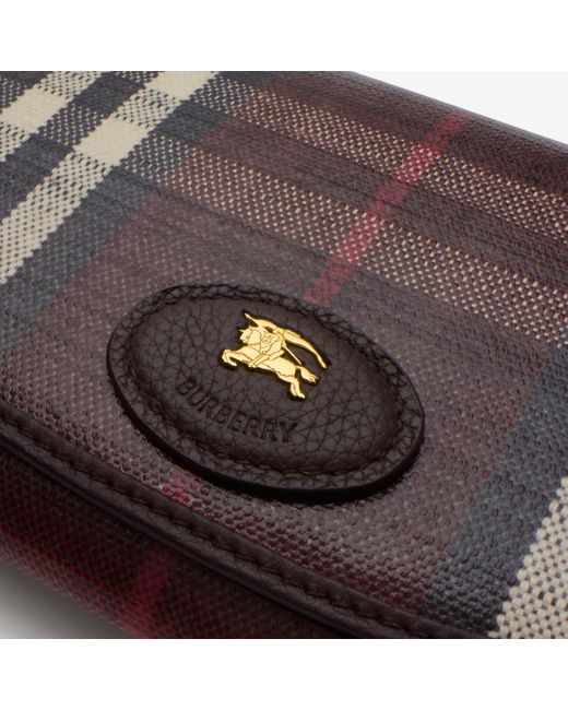 Burberry Brown Highlands Chain Strap Wallet​