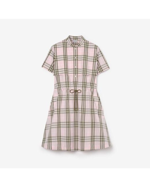 Burberry Multicolor Check Cotton Dress