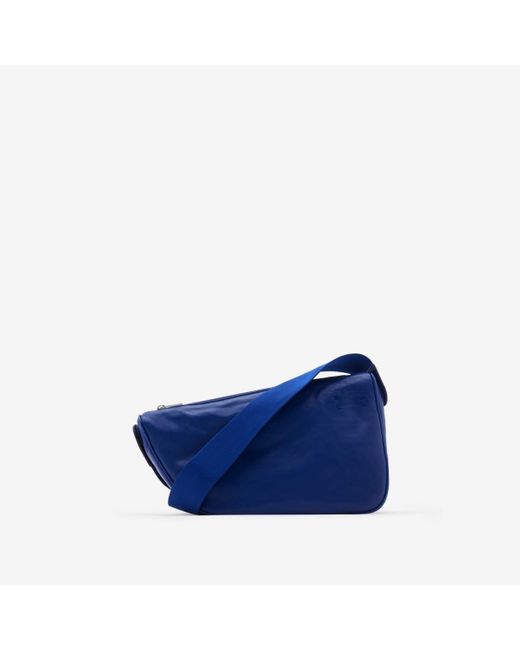 Burberry Blue Medium Shield Messenger Bag for men