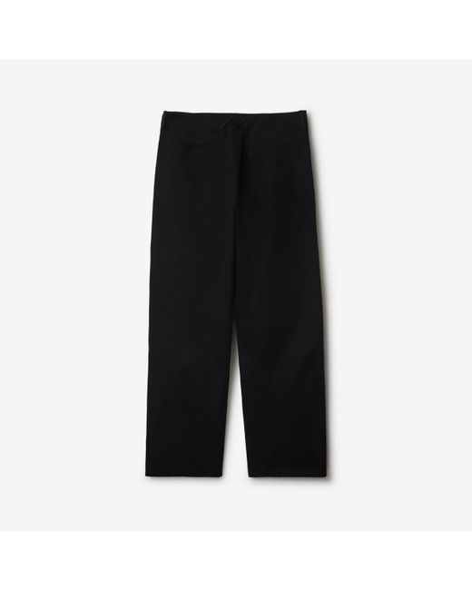 Burberry Black Cotton Chinos for men