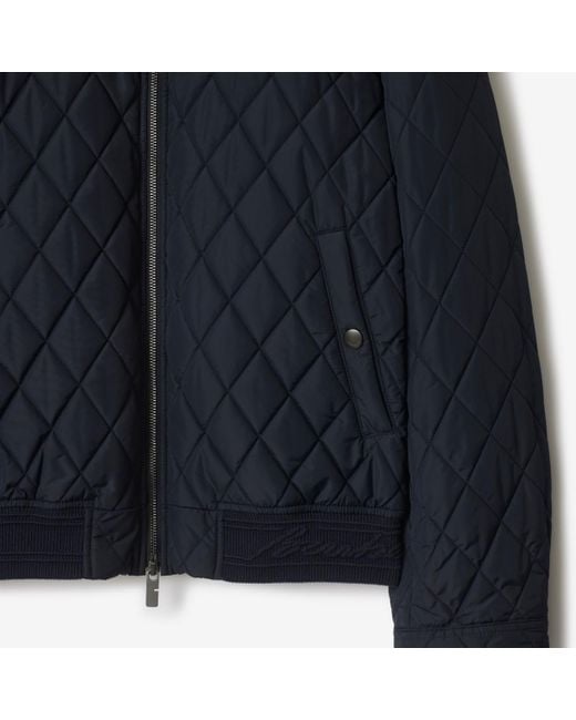 Burberry Quilted Nylon Jacket in Blue für Herren